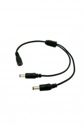 BASTORE 2li Dc Adaptör Çoklayıcı Kablo 5.5*2.1mm - 1 Dişi 2 Erkek - Şerit Led Cctv Power Jack - 40cm - 3