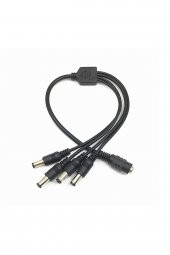 WOZLO 4 Başlı Dc Adaptör Çoklayıcı Kablo 5.5*2.1mm - 1 Dişi 4 Erkek - 40cm thumbnail 1