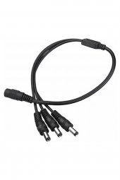 WOZLO 3 Başlı Dc Adaptör Çoklayıcı Kablo 5.5*2.1mm - 1 Dişi 3 Erkek - 40cm thumbnail 1