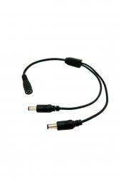 WOZLO 2 Başlı Dc Adaptör Çoklayıcı Kablo 5.5*2.1mm - 1 Dişi 2 Erkek - 40cm - 1