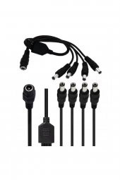 WOZLO 4 Başlı Dc Adaptör Çoklayıcı Kablo 5.5*2.1mm - 1 Dişi 4 Erkek - 40cm thumbnail 2