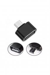 WOZLO Micro Usb Otg Adaptör Samsung Xiaomi Huawei Uyumlu Mikro Usb Otg Siyah - 1