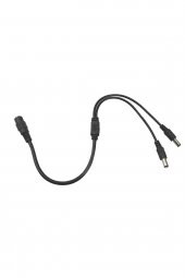 WOZLO 2 Başlı Dc Adaptör Çoklayıcı Kablo 5.5*2.1mm - 1 Dişi 2 Erkek - 40cm - 2
