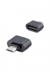 WOZLO Micro Usb Otg Adaptör Samsung Xiaomi Huawei Uyumlu Mikro Usb Otg Siyah - 2