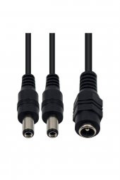 WOZLO 2 Başlı Dc Adaptör Çoklayıcı Kablo 5.5*2.1mm - 1 Dişi 2 Erkek - 40cm - 3