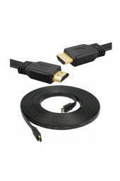 BASTORE HDMI Kablo 4K Full HD 3D Destekli Yassı Flat Slim Kablo 3 M - 1