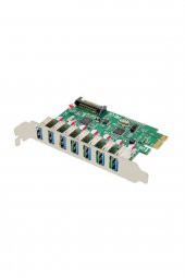 WOZLO 7 Port Usb Çoklayıcı - Pci-express - Usb 3.0 - 1