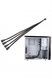 Alfais 4987 4 Pin Fan Çoklayıcı Y Pwm Çoklayıcı Splitter Kablosu 4 Port - 3
