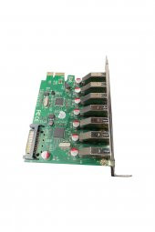WOZLO 7 Port Usb Çoklayıcı - Pci-express - Usb 3.0 - 2