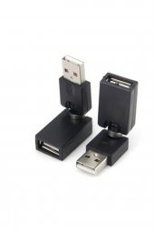 WOZLO Usb Uzatma Aparatı 360 Derece Dönen Dişi Erkek Usb 2.0 Çevirici - 1