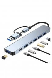 WOZLO Usb Type-c 3.1 - Usb 3.0 To Usb Çoklayıcı Hub 1*usb3.0 + 4* Usb2.0 + Pd 5w + Pd Data Çevirici Kablo - 2