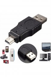 WOZLO 5 Pin Usb Erkek To Usb Erkek - Mini Usb Çevirici - 1