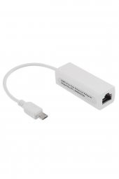 WOZLO Micro Usb To Ethernet Çevirici Kart Lan Internet Dönüştürücü Rj45 - 1