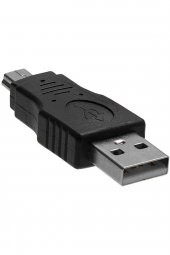 WOZLO 5 Pin Usb Erkek To Usb Erkek - Mini Usb Çevirici - 3