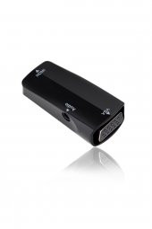 WOZLO Hdmi To Vga Çevirici Dişi Dişi Dönüştürücü Adaptör Ses Çıkışlı Pc Notebook Projeksiyon Receiver - 2