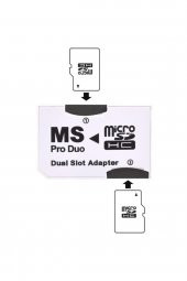 WOZLO Micro Sd Memory Stick Pro Duo Çevirici Adaptör thumbnail 1