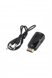 WOZLO Hdmi To Vga Çevirici Dönüştürücü Adaptör 3.5mm Ses Çıkışlı 1080p - 3