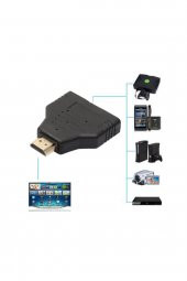 WOZLO 2 Port Hdmi Çoklayıcı Switch - 2 Giriş 1 Çıkış Çoğaltıcı Hub - 2