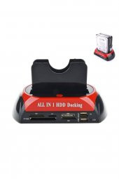 WOZLO Usb 2.0 Harddisk Docking - Kart Okuyucu - Hdd Klonlama Ide Sata thumbnail 2