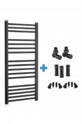 Toprak Havlupan 60/70Cm 10 Borulu Siyah Havlupan +2 Adet Vana + 2 Boru Gizleme + Montaj Seti 60 X 70 - 1