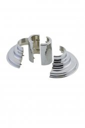 Toprak Havlupan Krom Renk Havlupan Radyatör Boru Gizleme Aparatı 2 Adet thumbnail 2