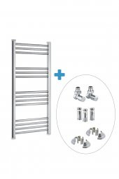 Toprak Havlupan 50/70Cm 10 Borulu Krom Havlupan +2 Adet Vana +2 Boru Gizleme Aparatı + Montaj Seti 50 X 70 - 1