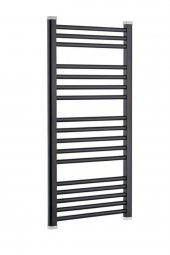 Toprak Havlupan 40 X 100 cm 14 Borulu Düz Siyah Renk Havlupan Radyatör 5 Yıl Garantili - 2