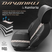 Otom Horizon Series Universal Oto Koltuk Kılıfı  Füme-Siyah - 4