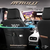 Otom Horizon Series Universal Oto Koltuk Kılıfı  Füme-Siyah - 5