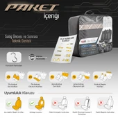 Otom Horizon Series Universal Oto Koltuk Kılıfı  Füme-Siyah - 7