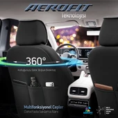 Otom Horizon Series Universal Oto Koltuk Kılıfı  Füme-Siyah - 12