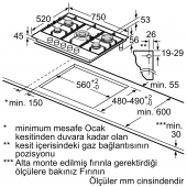 Bosch Pcq7a5m90e Wok Gözlü Inox Ankastre Ocak - 3