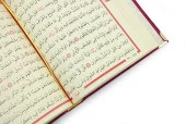 Masa Üstü Rahleli Kadife Kaplı Sandıklı Kuranı Kerim Seti - Rahiya Serisi Kırmızı - 3