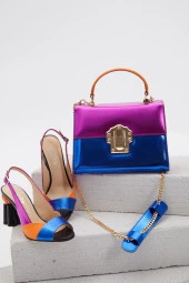 Duygushoesbag Kadın Hakiki Deri Mix Renk Ayakkabı thumbnail 2