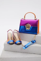 Duygushoesbag Kadın Hakiki Deri Mix Renk Ayakkabı thumbnail 3