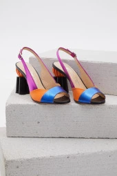 Duygushoesbag Kadın Hakiki Deri Mix Renk Ayakkabı thumbnail 4