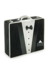 Sandıklı Damat Bohçasına Uygun Kuranı Kerim Seti Çeyizlik Seccade Seti Siyah thumbnail 3