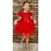 MODAVALS SİMLİ TÜTÜLÜ KIZ ÇOCUK ABİYE - 11