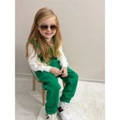 MODAVALS TOM & JERRY NAKIŞLI UNISEX KARDEŞ KOMBİN BAHÇIVAN TULUM & SWEAT SET - YEŞİL - 5