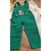 MODAVALS TOM & JERRY NAKIŞLI UNISEX KARDEŞ KOMBİN BAHÇIVAN TULUM & SWEAT SET - YEŞİL - 9