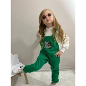 MODAVALS TOM & JERRY NAKIŞLI UNISEX KARDEŞ KOMBİN BAHÇIVAN TULUM & SWEAT SET - YEŞİL - 3