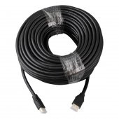 Fully G-507K Plastik Düz Siyah 25 Metre Gold Poşetli Hdmi Kablo - 1