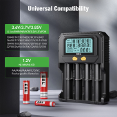 EBL PD4 Universal Pil Şarj Cihazı Li-ion ve NiMH Şarjlı Piller İçin - 4
