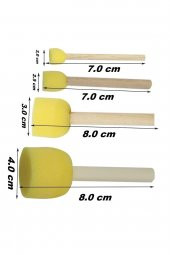 çocuklar için 6x75 ml  artdeco Parmak Boyası Ponpon fırçalı baskı kalıplı set thumbnail 2