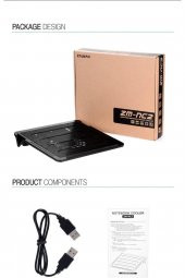 Zalman Zm-nc2 Zalman Zm-nc2 Dizüstü Bilgisayar Soğutma Cihazı, Siyah Siyah - 8