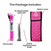 Zyrev ZetaLife Otoskop - Işıklı Kulak Enfeksiyonu Dedektörü - Pembe - 4