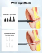SKYEAR Işıklı Kulak Kiri Temizleme Aracı Kamerası - 4.3 Inc Ekran - 4