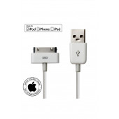 Mirax SDE-4100 Apple Lisanslı iPhone, iPod, iPad Uyumlu 30 Pin Şarj ve Data Kablosu - 1