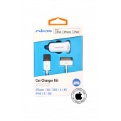 Mirax SCT-4210 Apple Lisanslı Iphone 4s Ipod Ipad Uyumlu 30 Pin Araç Şarj Kiti - 2