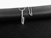 Şef Bıçak Tasarımlı 925 Ayar Gümüş Kolye thumbnail 2